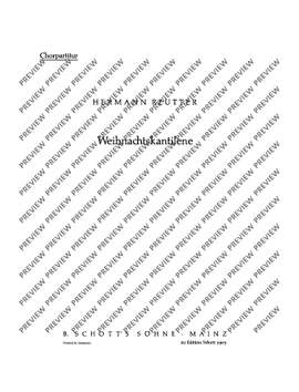 Reutter, Hermann: Weihnachts-Kantilene