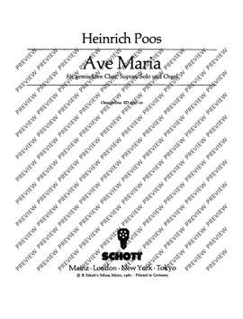 Poos, Heinrich: Ave Maria