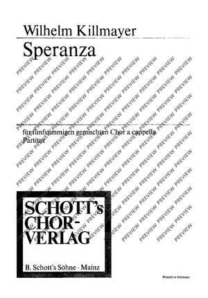 Killmayer, Wilhelm: Speranza