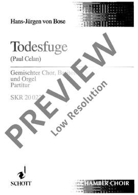 Bose, Hans-Juergen von: Todesfuge