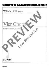 Killmayer, W: Vier Chorstücke