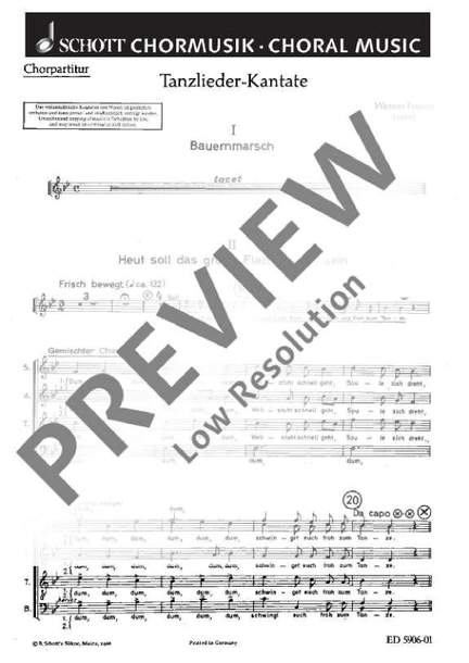 Fussan, Werner: Tanzlieder-Kantate