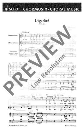 Hindemith, Paul: Lügenlied / Wer sich die Musik erkiest op. 45/2