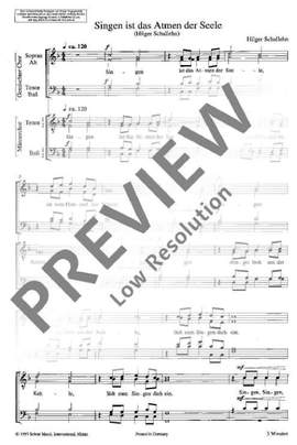 Schallehn, H: Singen ist das Atmen der Seele