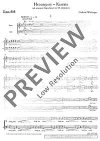 Wimberger, G: Heiratspost-Kantate