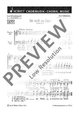 Zoll, Paul: Drei Volkslieder