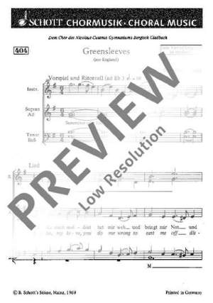 Nitsche, Paul: Greensleeves