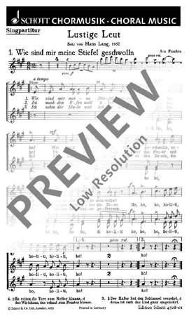 Lang, Hans: Lustige Leut