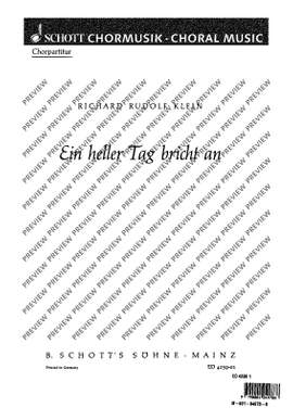 Klein, Richard Rudolf: Ein heller Tag bricht an
