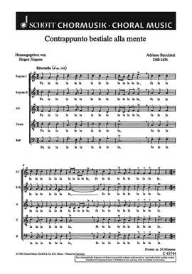 Banchieri, Adriano: Contrappunto bestiale alla mente