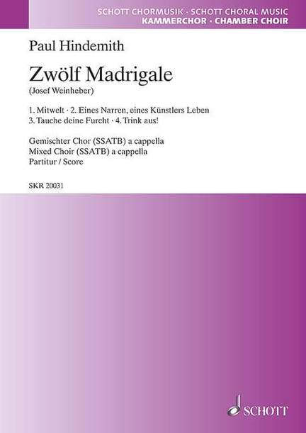 Hindemith, Paul: 12 Madrigals