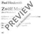 Hindemith, Paul: 12 Madrigals Product Image