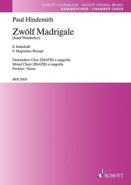 Hindemith, Paul: 12 Madrigals