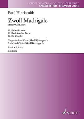 Hindemith, Paul: 12 Madrigals