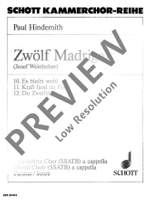 Hindemith, Paul: 12 Madrigals Product Image