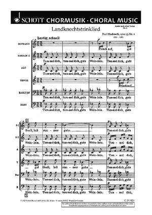 Hindemith, Paul: Lieder nach alten Texten op. 33