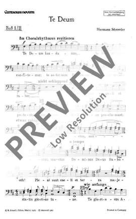Schroeder, Hermann: Te Deum op. 16