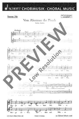 Genzmer, Harald: Vom Abenteuer der Freude GeWV 49