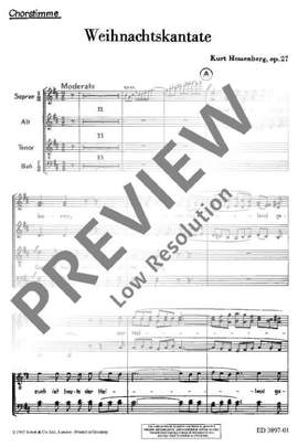 Hessenberg, Kurt: Weihnachtskantate op. 27