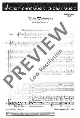 Hessenberg, Kurt: Vier Chorlieder op. 31