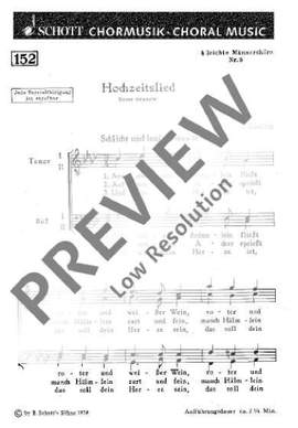 Erdlen, Hermann: Vier leichte Männerchöre