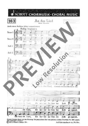 Zoll, Paul: An das Lied