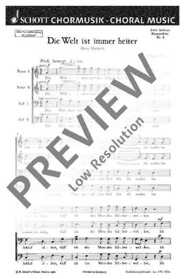 Biebl, Franz: Zwei kleine Chorlieder