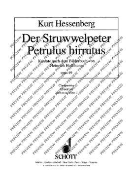Hessenberg, Kurt: Der Struwwelpeter op. 49