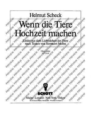Scheck, Helmut: Wenn die Tiere Hochzeit machen