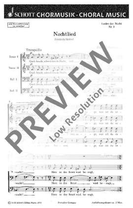 Genzmer, Harald: Lieder der Nacht GeWV 55