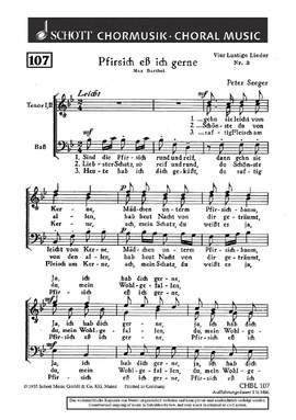 Seeger, Peter: Vier lustige Lieder