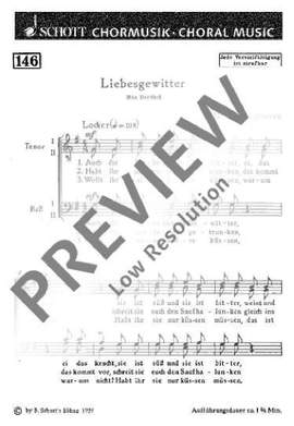 Ophoven, Hermann: Liebesgewitter