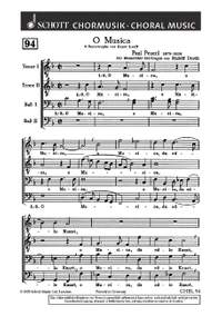 Peuerl, Paul: O Musica, du edle Kunst