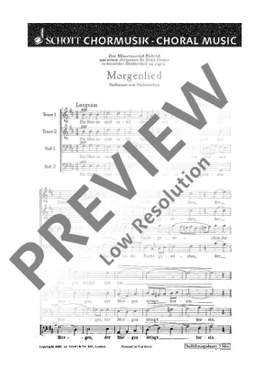 Hessenberg, Kurt: Morgenlied op. 31