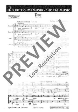 Mohler, Philipp: Trost op. 32/1
