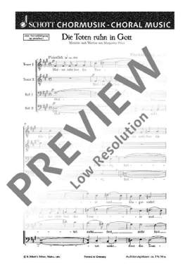 Zipp, Friedrich: Die Toten ruhn in Gott op. 30