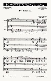 Rettich, Wilhelm: Drei Chorlieder op. 118