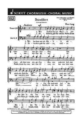 Lang, Hans: Zwei Ständchen