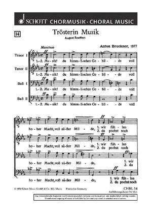 Bruckner, Anton: Trösterin Musik