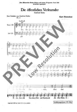 Hessenberg, Kurt: Drei Chöre op. 59