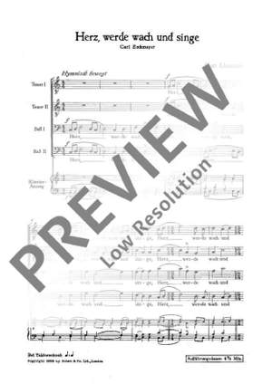 Lissmann, Kurt: Herz, werde wach und singe