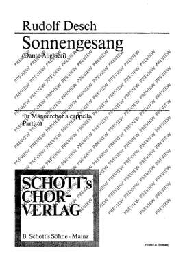 Desch, Rudolf: Sonnengesang