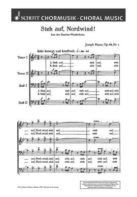 Haas, Joseph: Steh auf, Nordwind! op. 66/1
