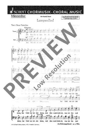 Zoll, Paul: Vier heitere Chorlieder