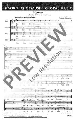 Genzmer, Harald: Hymne GeWV 60