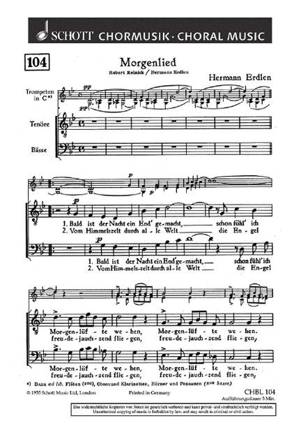 Erdlen, Hermann: Morgenlied