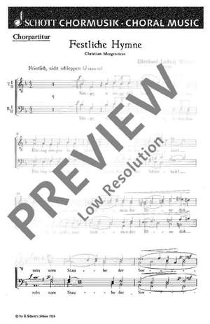 Wittmer, Eberhard Ludwig: Festliche Hymne