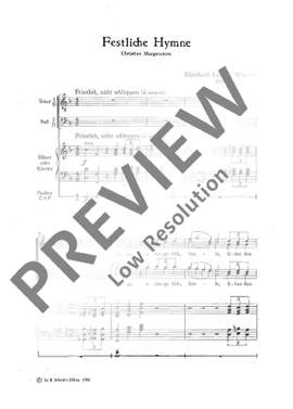 Wittmer, Eberhard Ludwig: Festliche Hymne