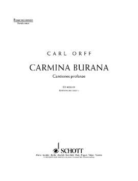 Orff, Carl: Carmina Burana