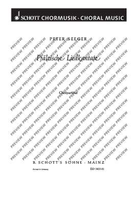 Seeger, Peter: Pfälzische Liedkantate